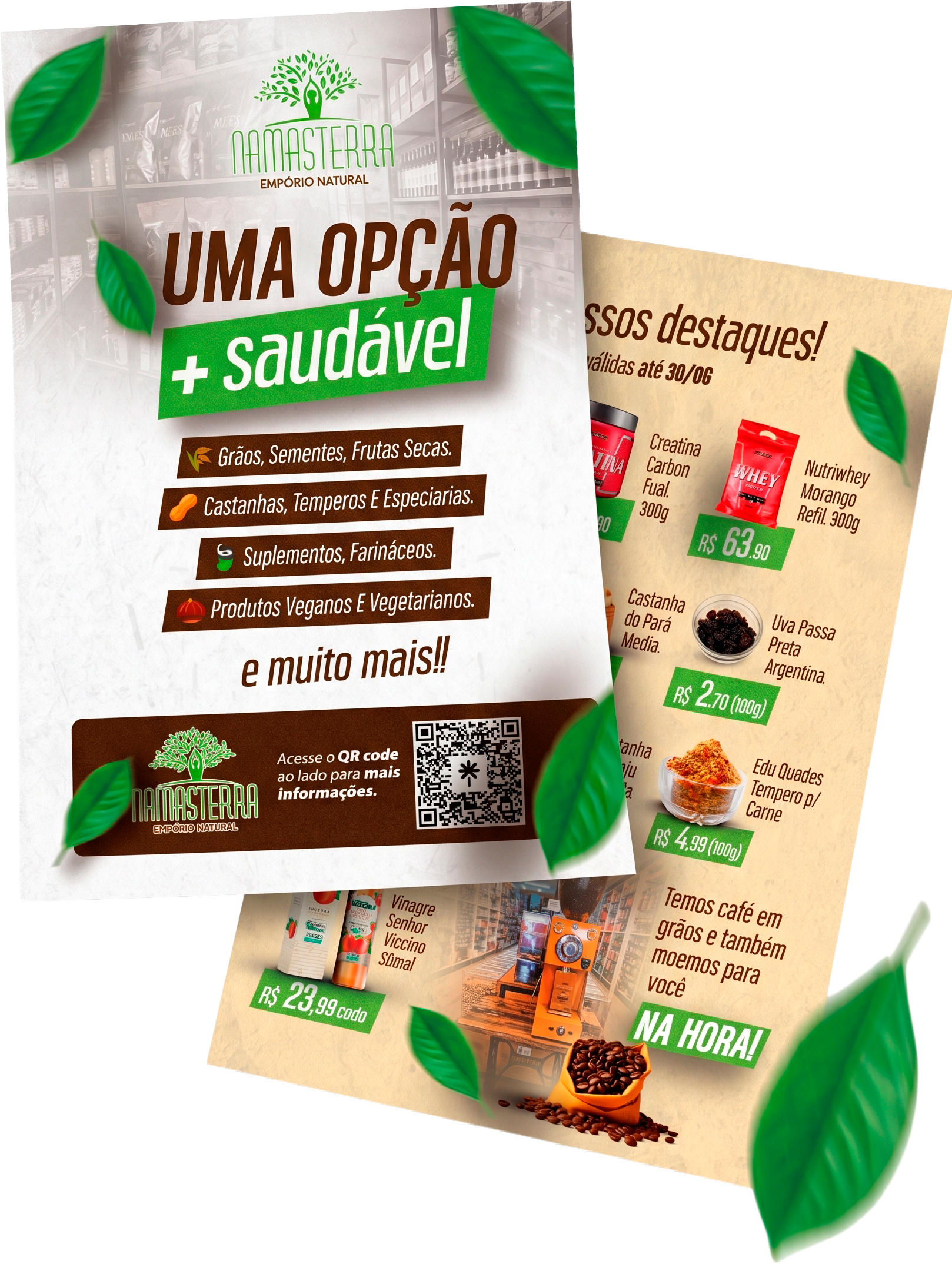 Flyer A5 4x4 frente e verso Namasterra